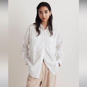 NWT Madewell Dolman Panel Oversized Shirt